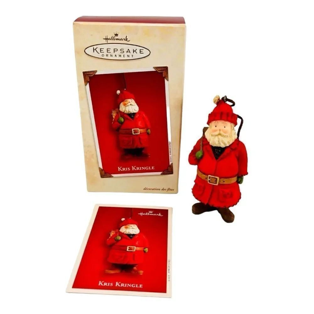 Hallmark Keepsake Ornament Kris Kringle Christmas 2003 Santa Claus Handcrafted